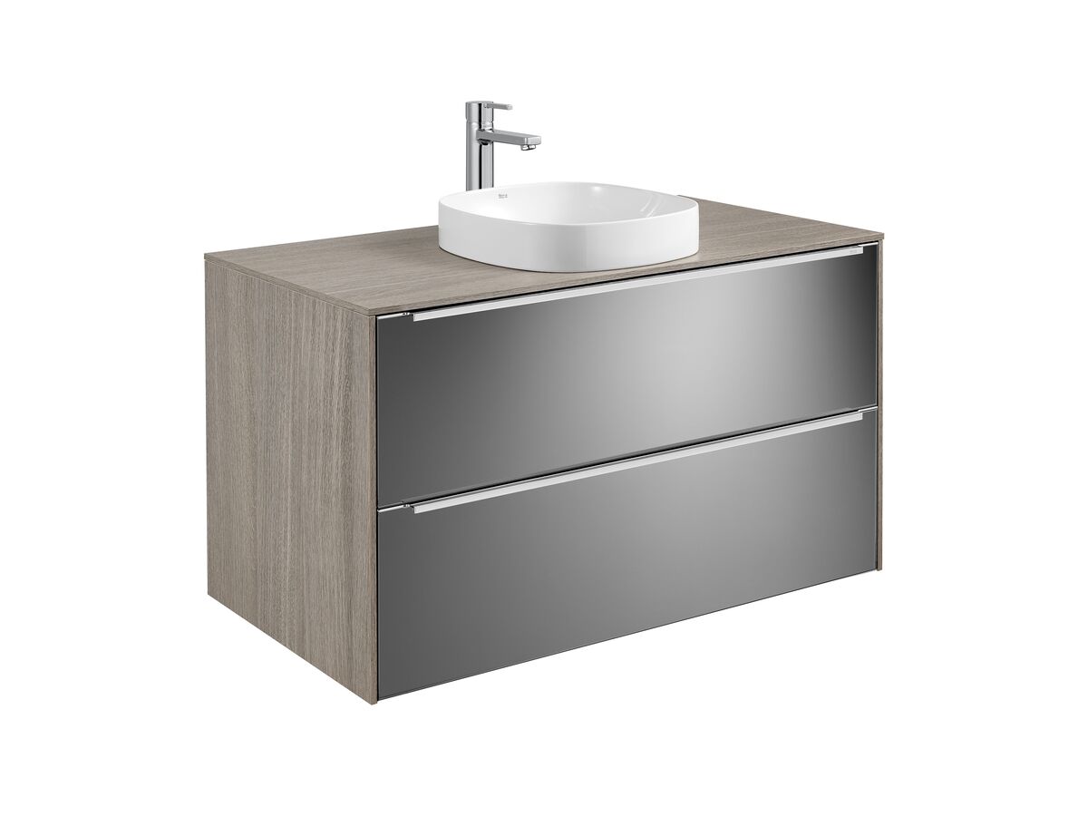 Reece Roca Inspira Soft Square Semi Inset Basin 370mm X 370mm Gloss White