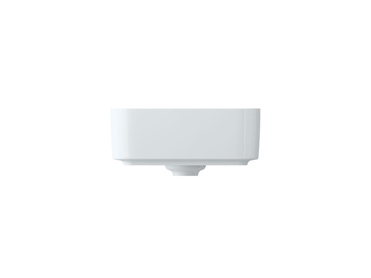 Reece Roca Inspira Square Above Counter Basin 370mm X 370mm Gloss White