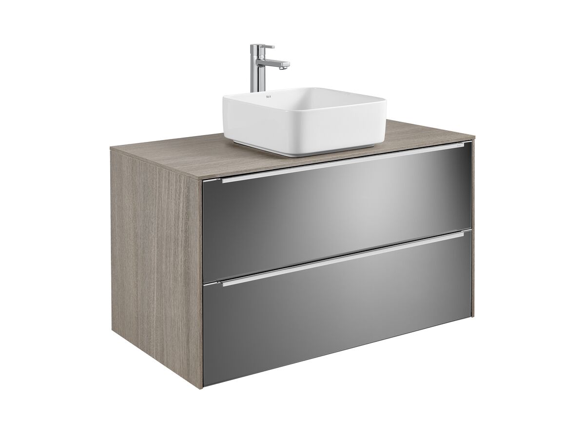 Reece Roca Inspira Square Above Counter Basin 370mm X 370mm Gloss White