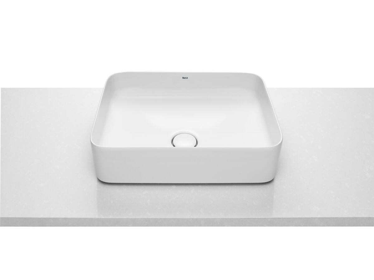 reece Roca Inspira Square Rectangle Above Counter Basin 500mm x 370mm Gloss White
