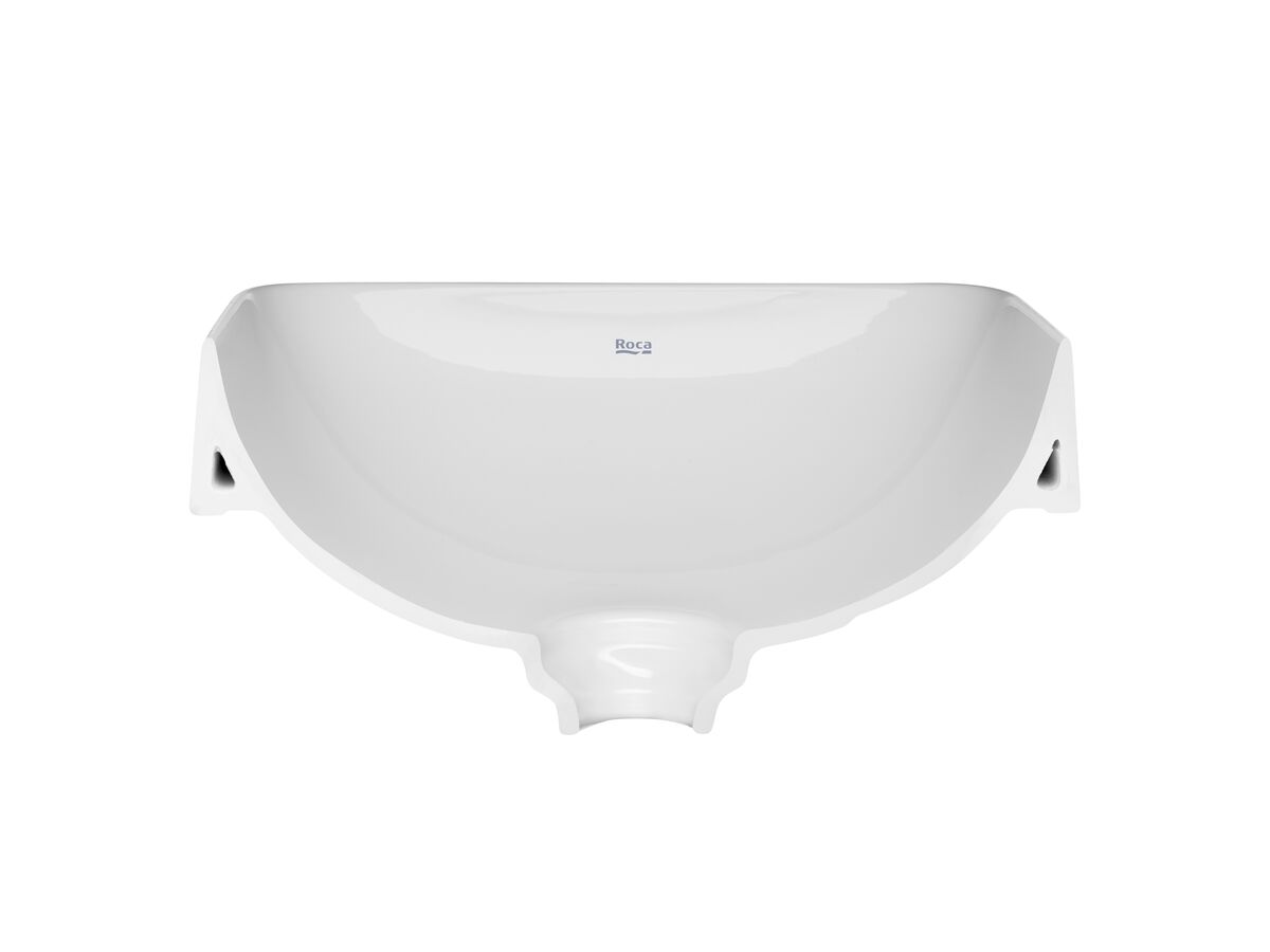 Reece Roca Inspira Square Semi Inset Basin 370mm X 370mm Gloss White
