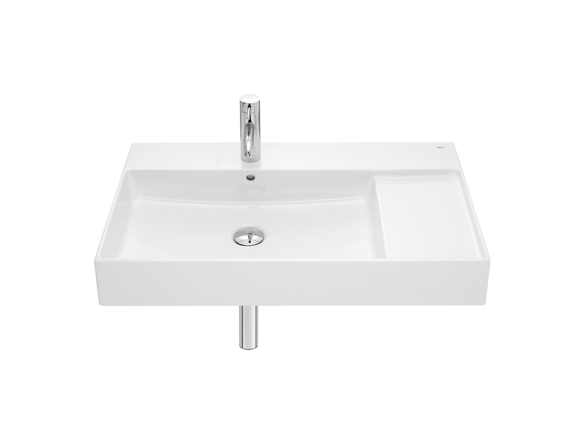 reece Roca Inspira Wall Basin with Fixings 800mm x 490mm White reece Roca Inspira Wall Basin with Fixings 800mm x 490mm White