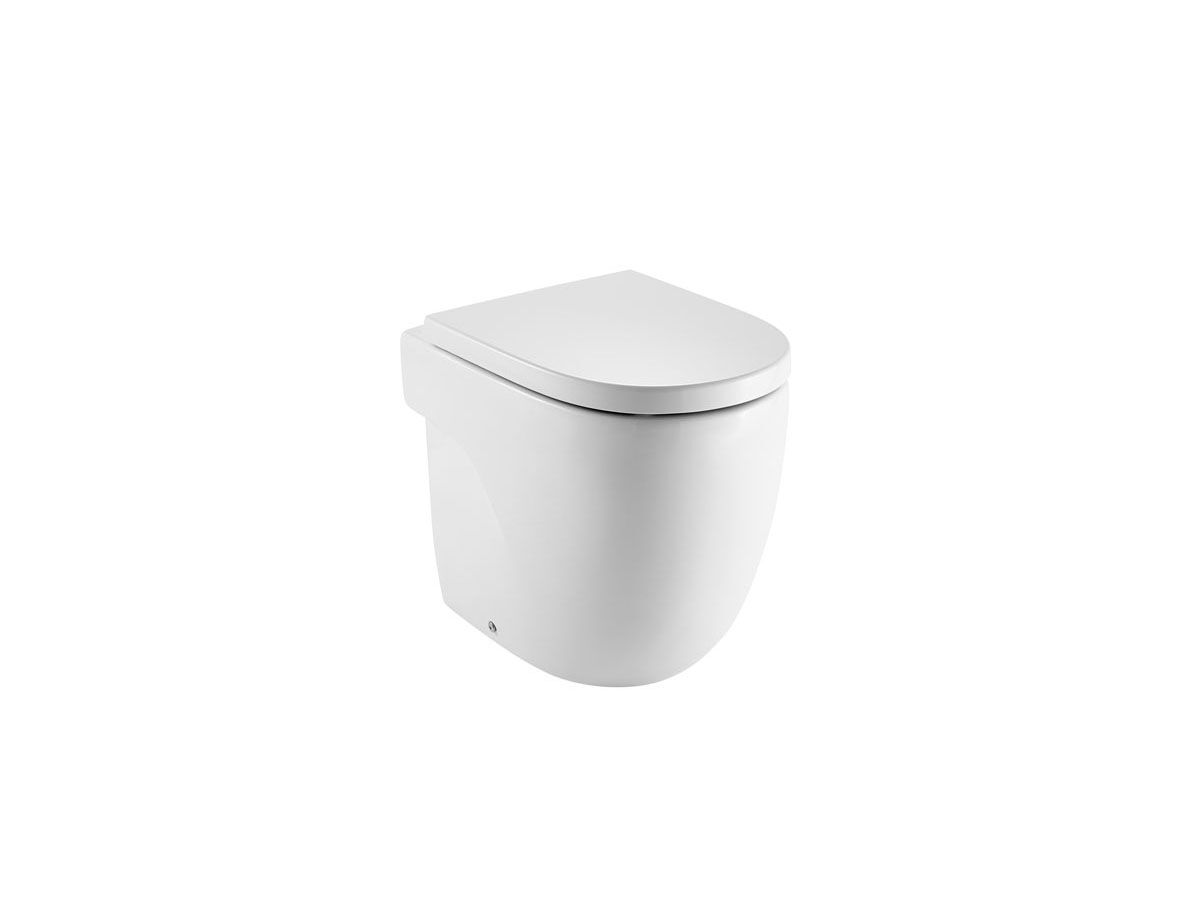 reece Roca Meridian Back to Wall Pan Comfort Height with Seat White (4 Star)