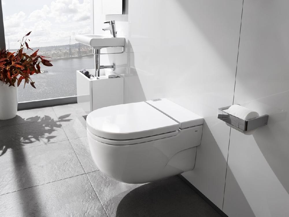 Reece Roca Meridian In Tank Wall Hung Pan With Soft Close Seat & I Support White (4 Star)