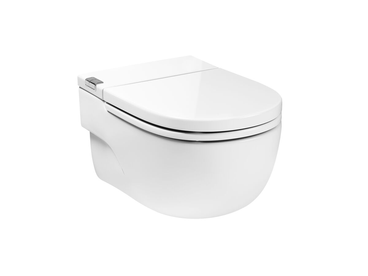 reece Roca Meridian In Tank Wall Hung Pan with Soft Close Seat & I Support White (4 Star)