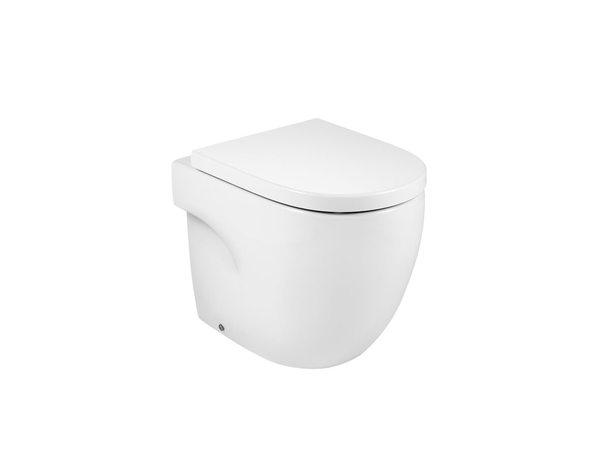 reece Roca Meridian Rimless Back to Wall Pan Soft Close Quick Release Seat White (4 Star)
