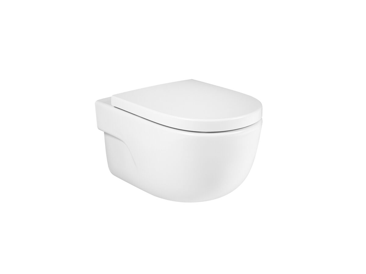 reece Roca Meridian Rimless Wall Hung Pan Soft Close Quick Release Seat Compact White (4 Star) reece Roca Meridian Rimless Wall Hung Pan Soft Close Quick Release Seat Compact White (4 Star)