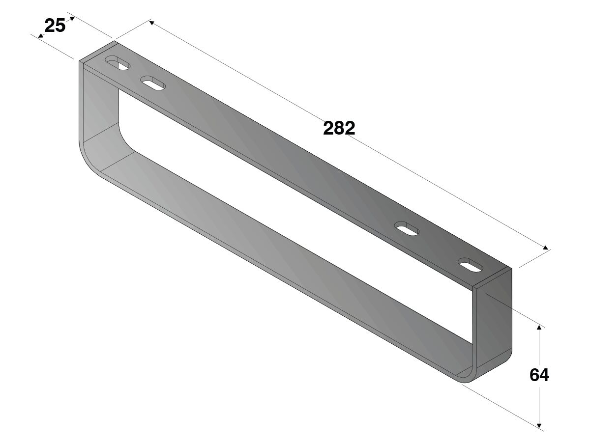 Reece Roca Meridian Wall Basin Side Towel Rail 282mm Chrome