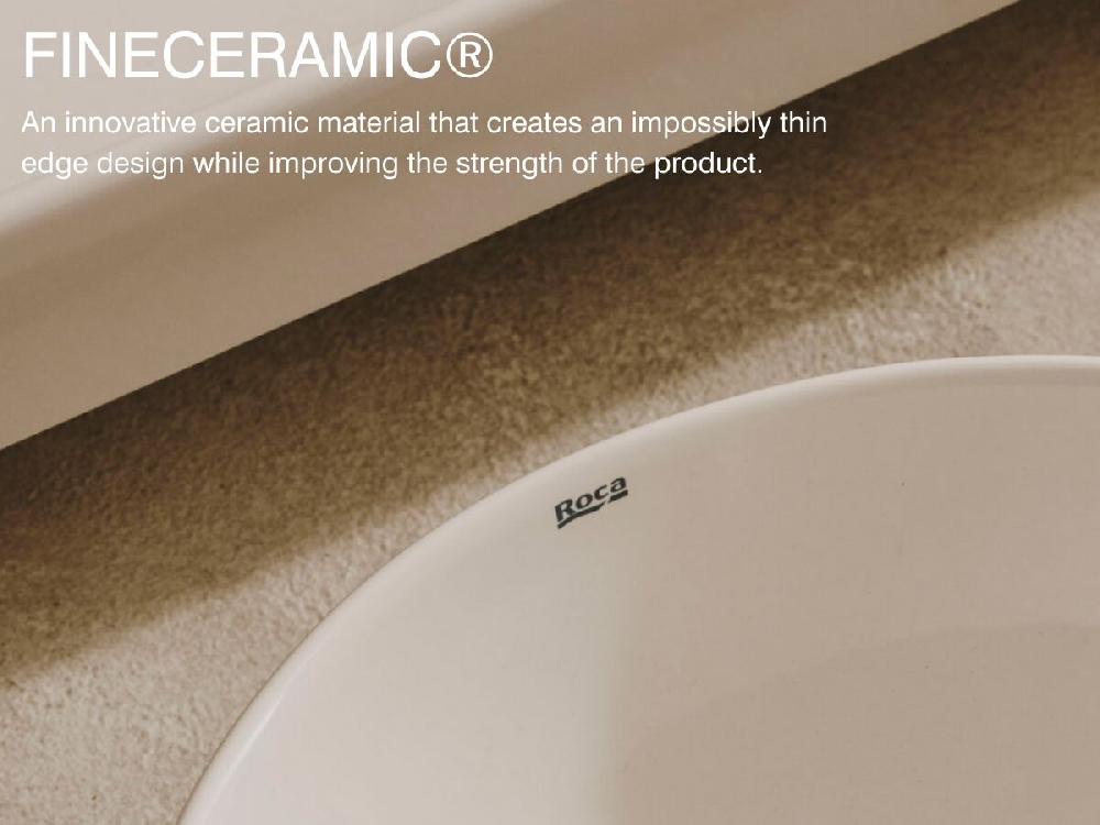 Reece Roca Ona Above Counter 550mm X 345mm No Taphole Right Hand Shelf With Overflow White