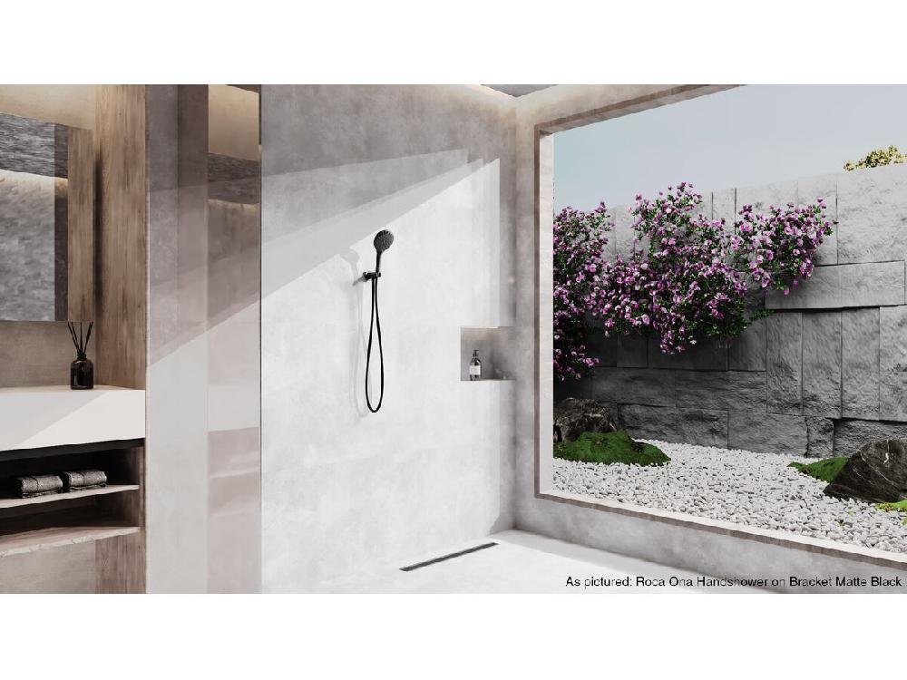 Reece Roca Ona Handshower With Wall Bracket Matte Black (5 Star)