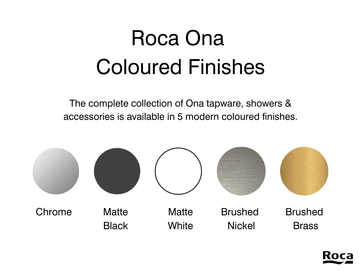 Reece Roca Ona Medium Height Basin Mixer Tap Matte White (6 Star) Lead Free