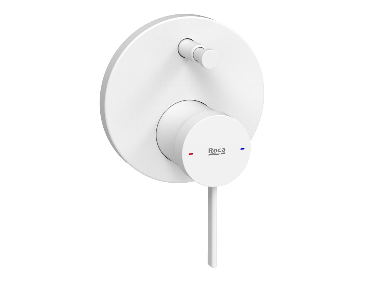 reece Roca Ona Shower Mixer Tap with Diverter Matte White
