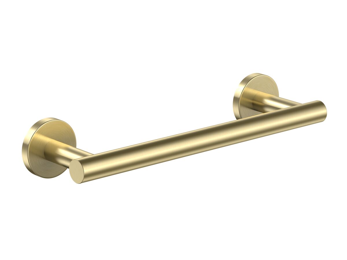 reece Roca Ona Single Towel Rail 300mm Brushed Brass