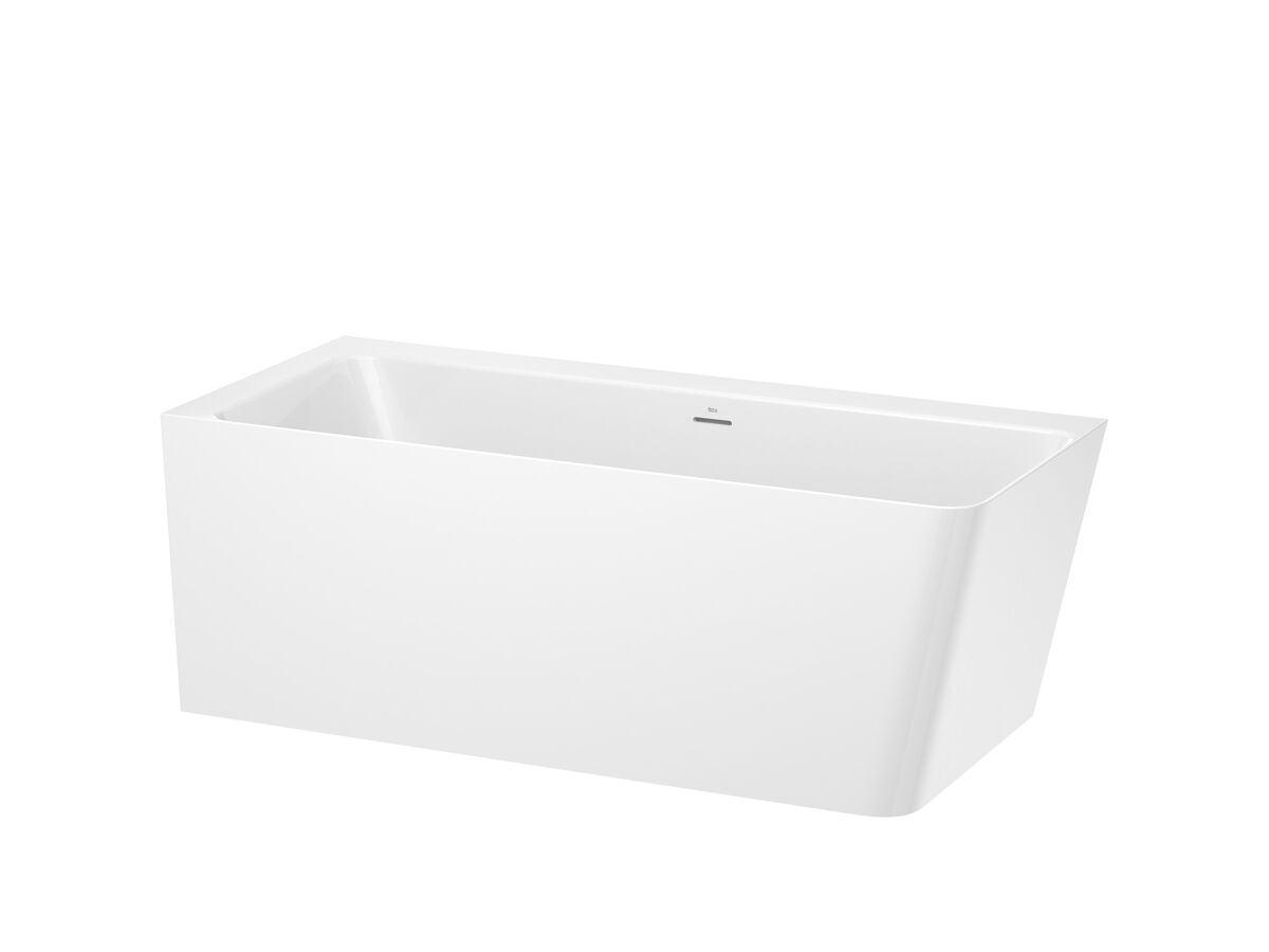 Reece Roca Ona Stonex 1600mm X 700mm Left Hand Back To Corner Bath White