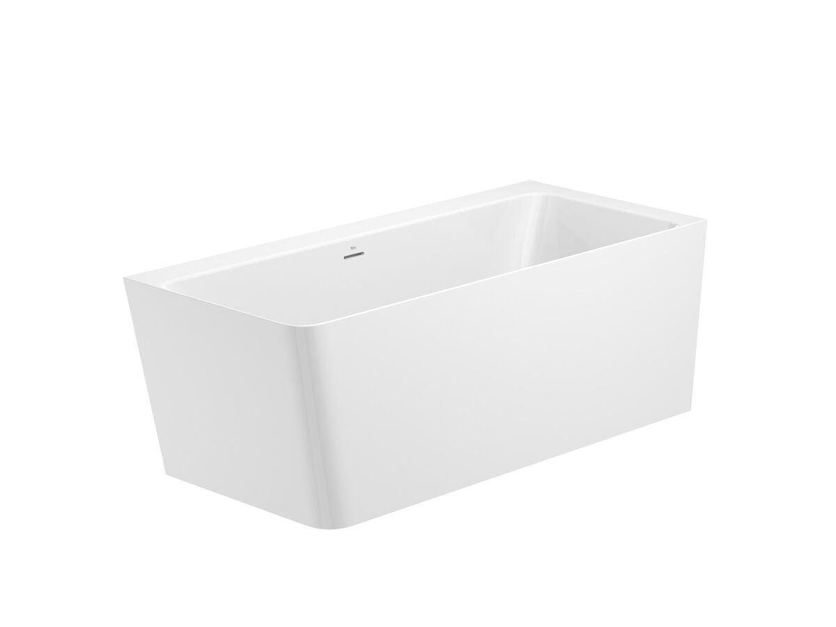 reece Roca Ona Stonex 1600mm x 700mm Right Hand Back to Corner Bath White