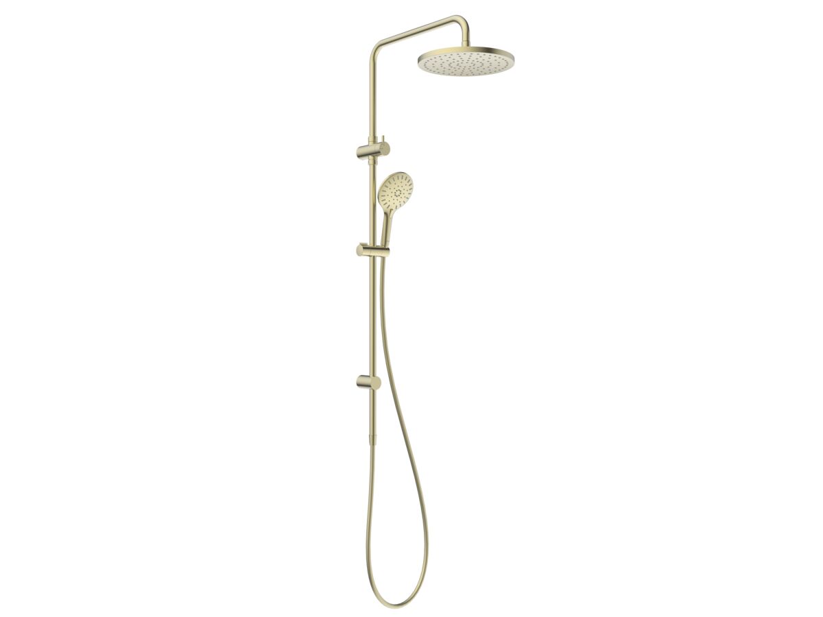 reece Roca Ona Twin Rail Shower Brushed Brass (3 Star) reece Roca Ona Twin Rail Shower Brushed Brass (3 Star)