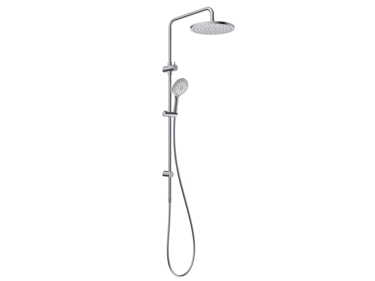 reece Roca Ona Twin Rail Shower Brushed Nickel (3 Star)