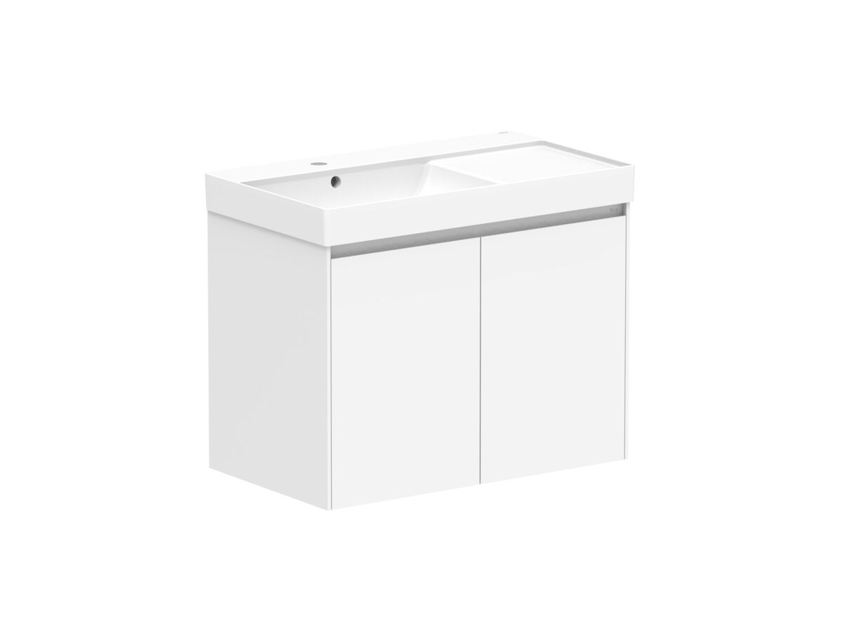 Reece Roca Ona Vanity All Door Left Hand Bowl 800mm Matte White