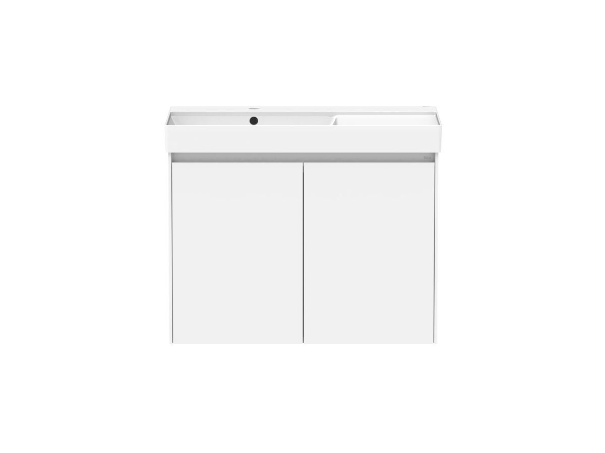 reece Roca Ona Vanity All Door Left Hand Bowl 800mm Matte White