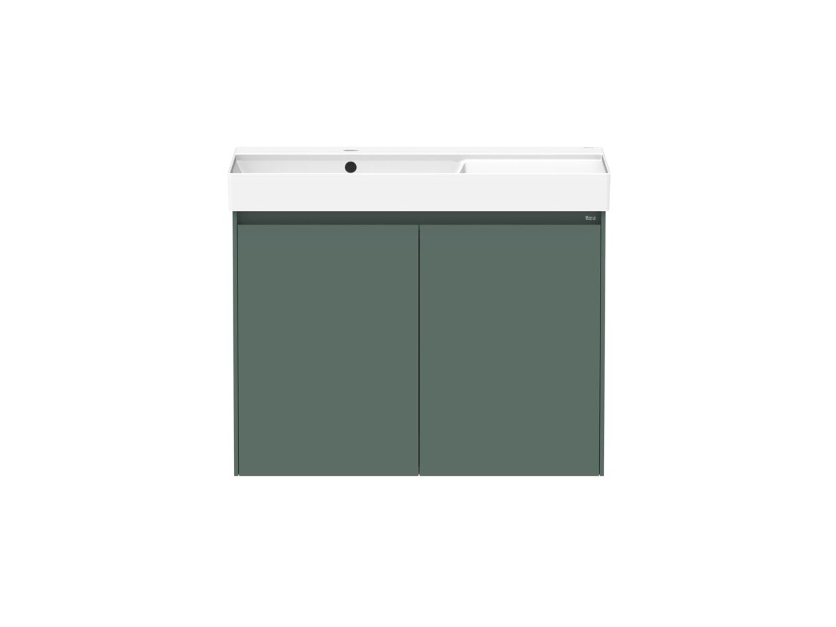 reece Roca Ona Vanity All Door Left Hand Bowl 800mm Matte Green