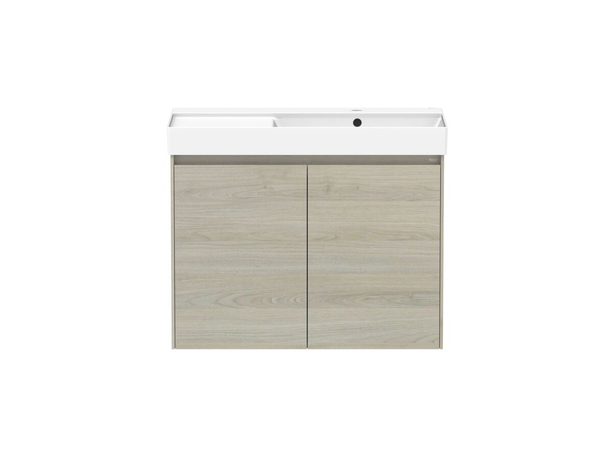 reece Roca Ona Vanity All Door Right Hand Bowl 800mm Light Oak