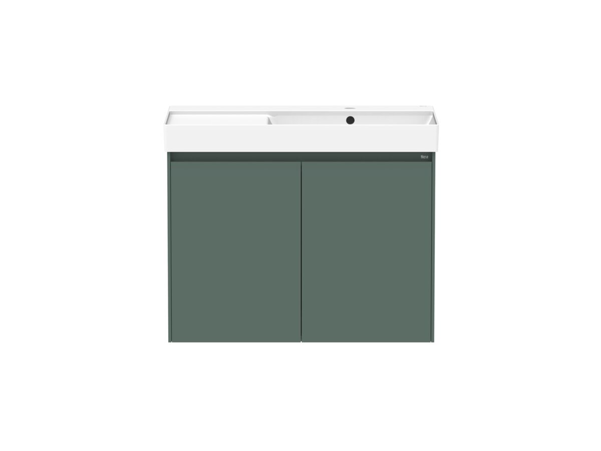reece Roca Ona Vanity All Door Right Hand Bowl 800mm Matte Green