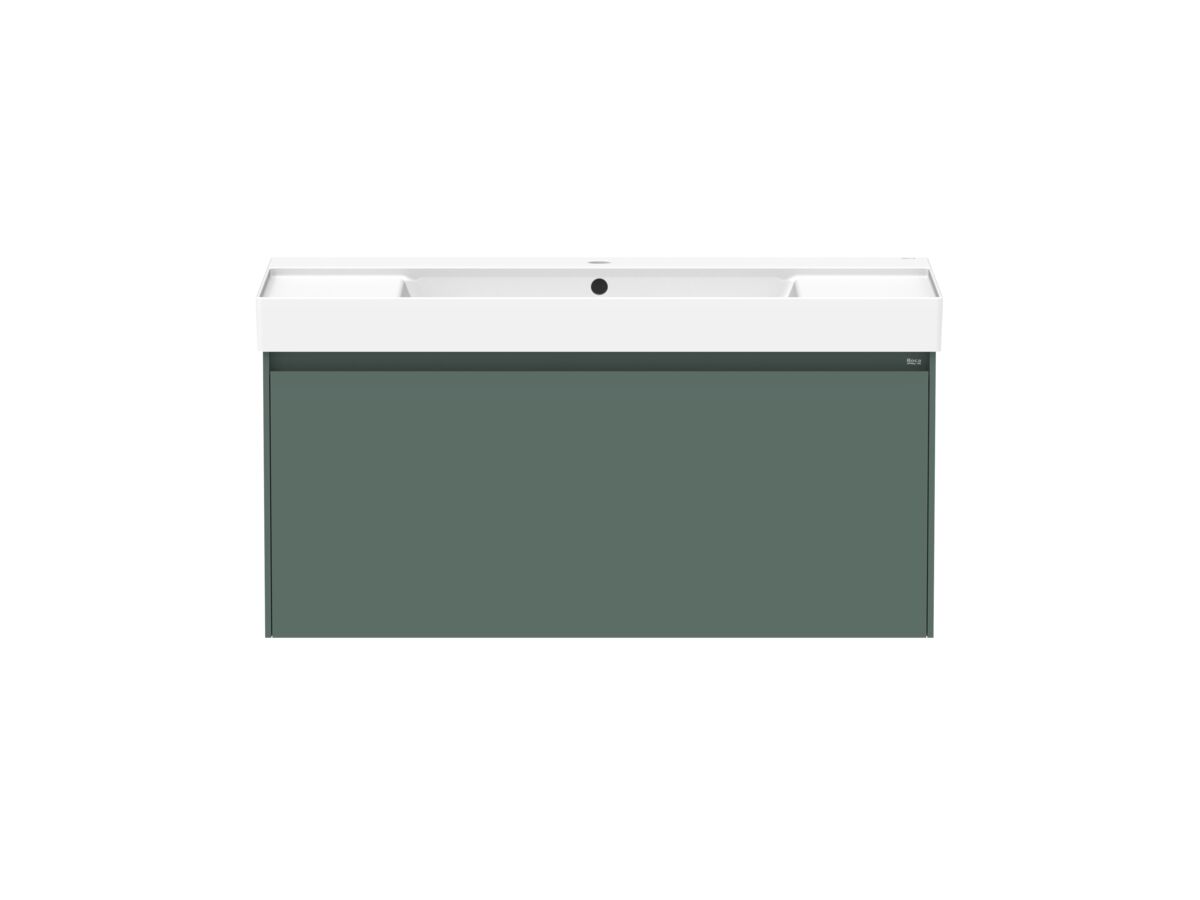 reece Roca Ona Vanity All Drawer Single Centre Bowl 1000mm Matte Green