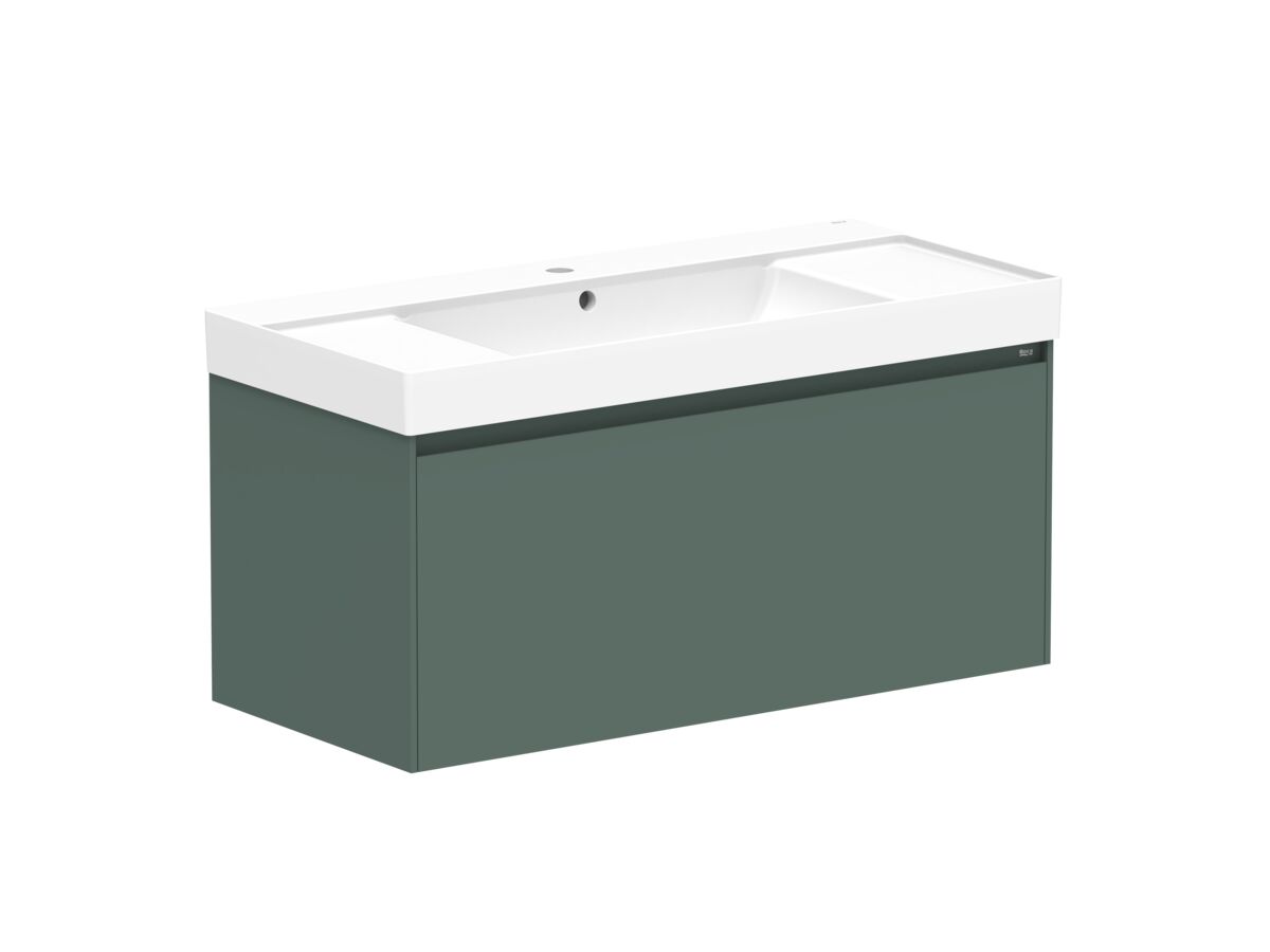 Reece Roca Ona Vanity All Drawer Single Centre Bowl 1000mm Matte Green