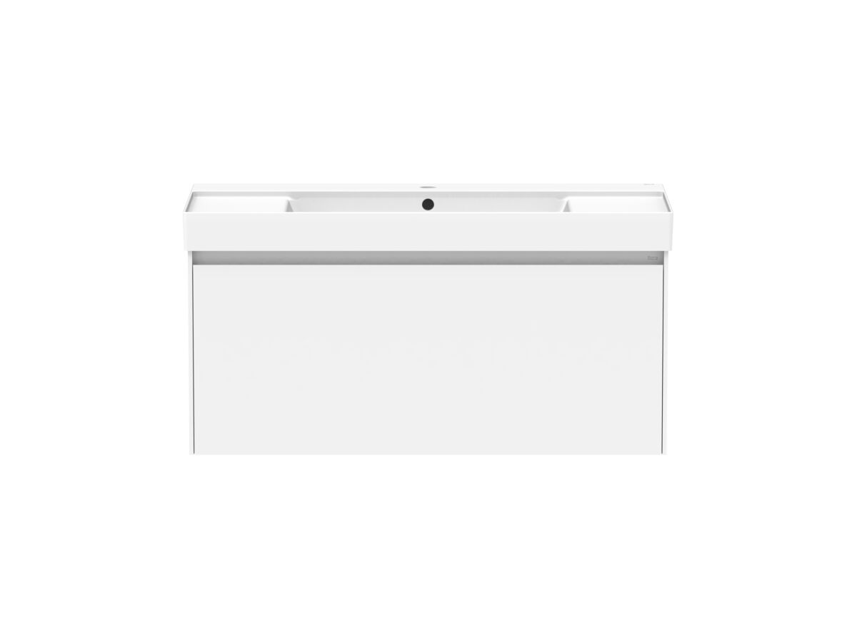 reece Roca Ona Vanity All Drawer Single Centre Bowl 1000mm Matte White