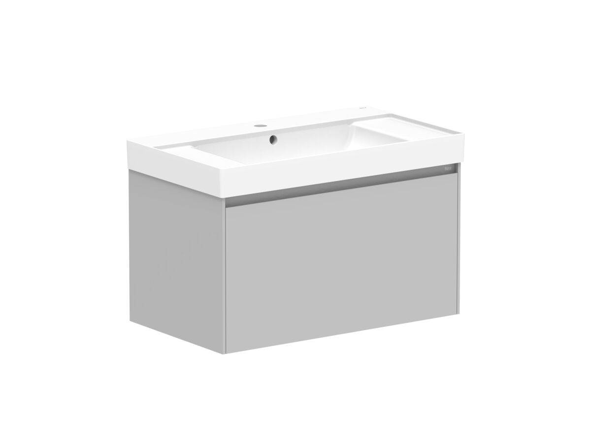 Reece Roca Ona Vanity All Drawer Single Centre Bowl 800mm Matte Grey