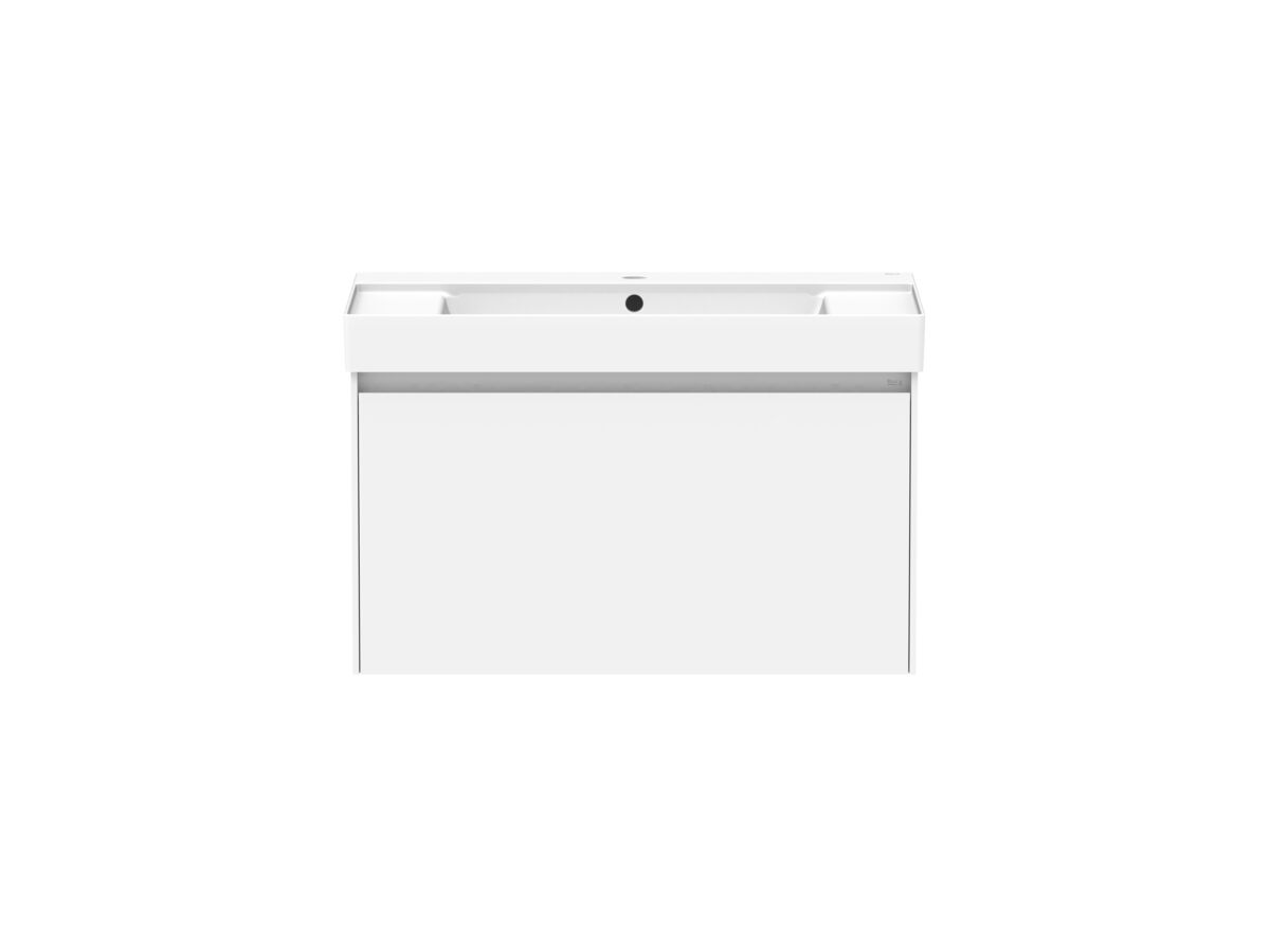 reece Roca Ona Vanity All Drawer Single Centre Bowl 800mm Matte White