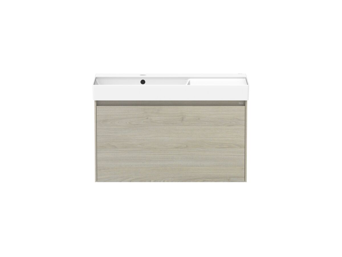 reece Roca Ona Vanity All Drawer Single Left Hand Bowl 800mm Light Oak