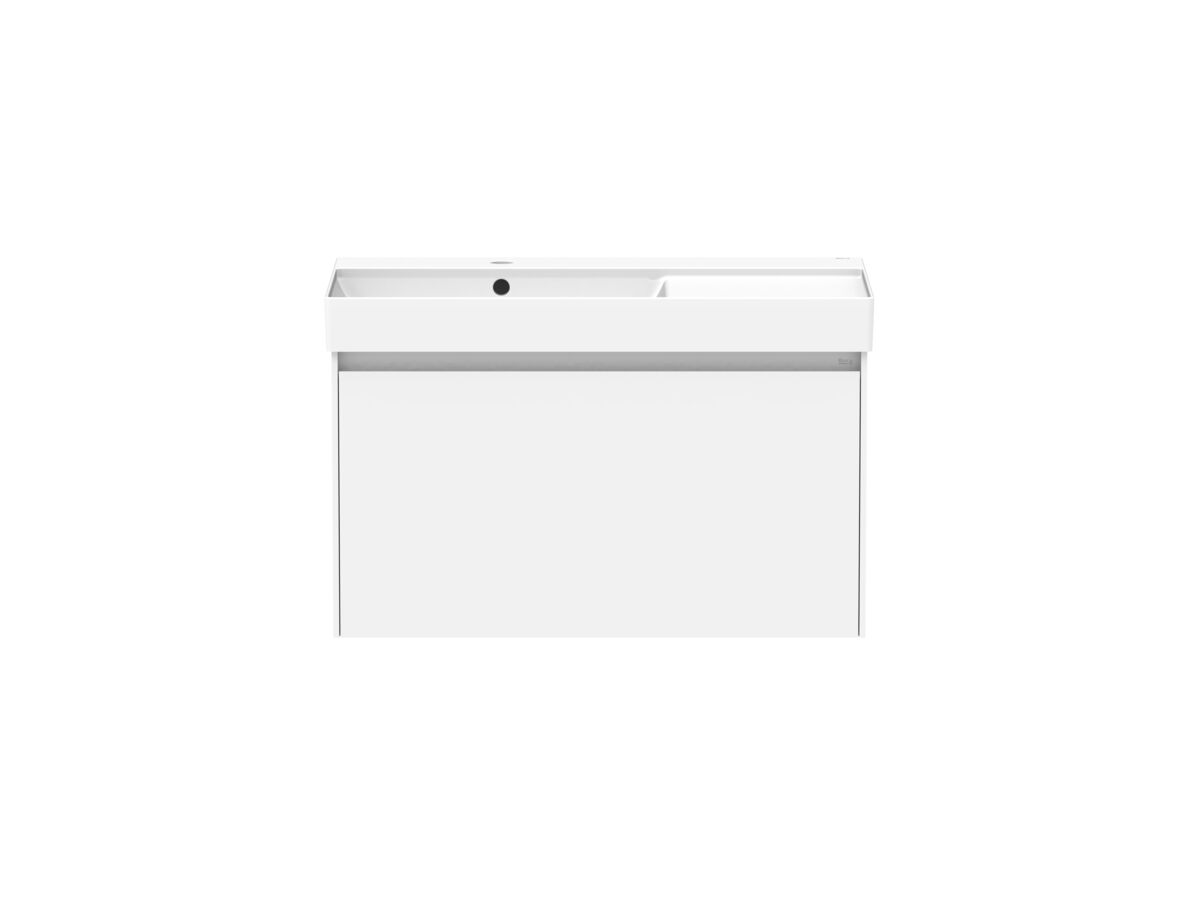 reece Roca Ona Vanity All Drawer Single Left Hand Bowl 800mm Matte White