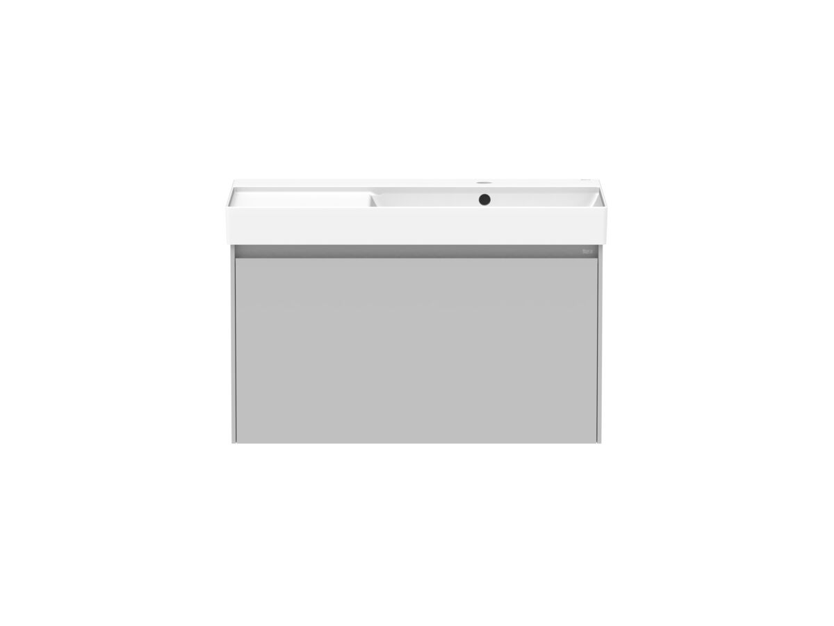 reece Roca Ona Vanity All Drawer Single Right Hand Bowl 800mm Matte Grey