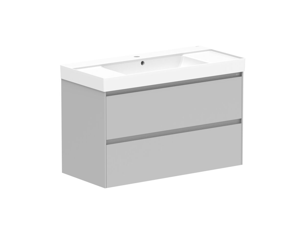 Reece Roca Ona Vanity All Drawer Twin Centre Bowl 1000mm Matte Grey