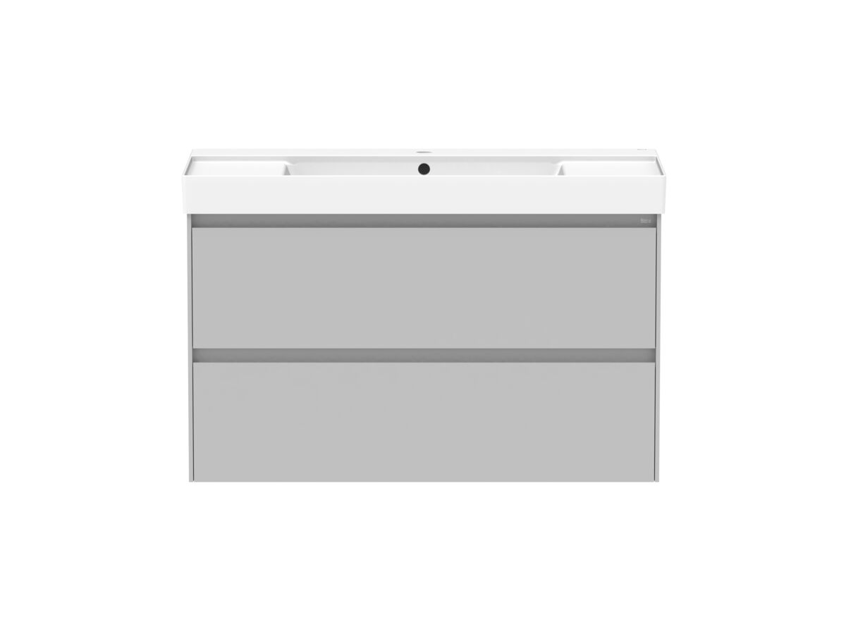 reece Roca Ona Vanity All Drawer Twin Centre Bowl 1000mm Matte Grey