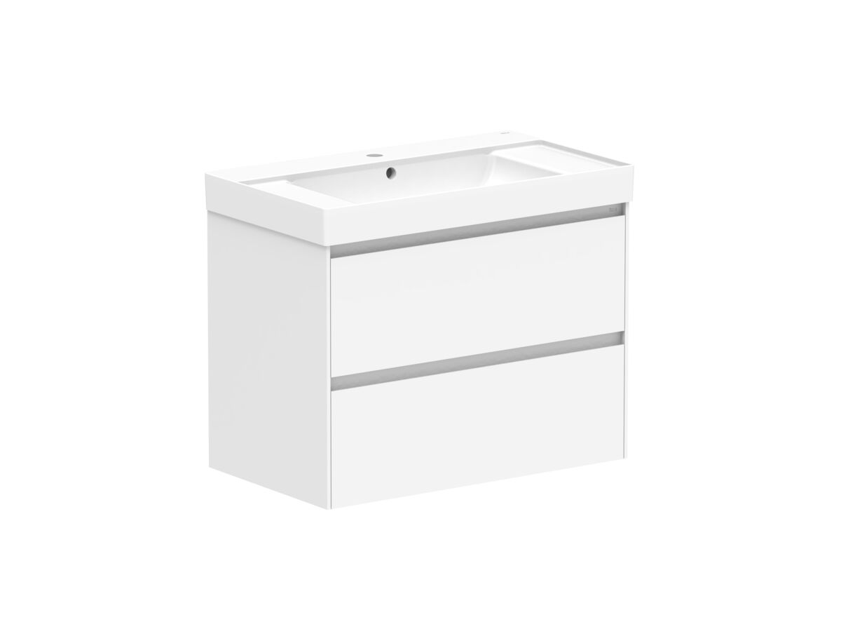 Reece Roca Ona Vanity All Drawer Twin Centre Bowl 800mm Matte White