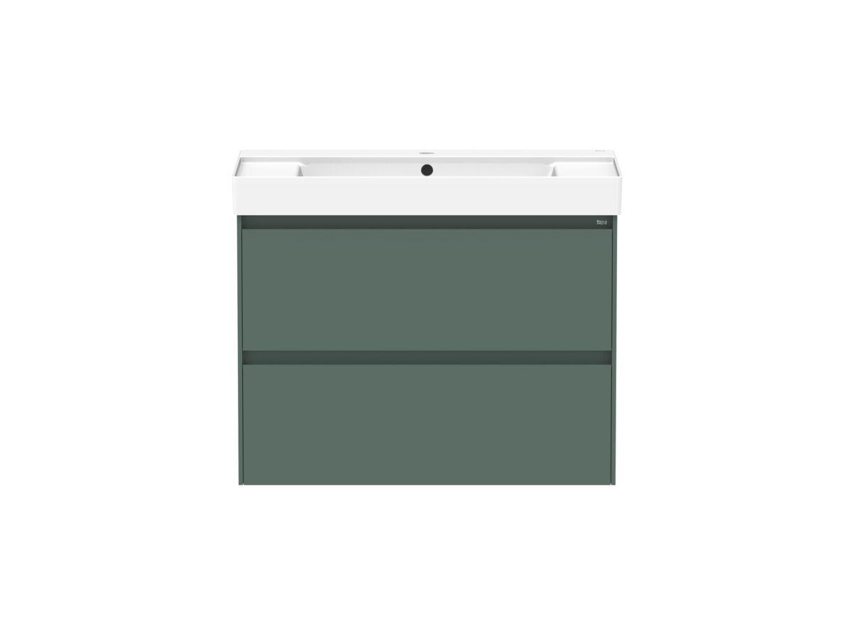 reece Roca Ona Vanity All Drawer Twin Centre Bowl 800mm Matte Green