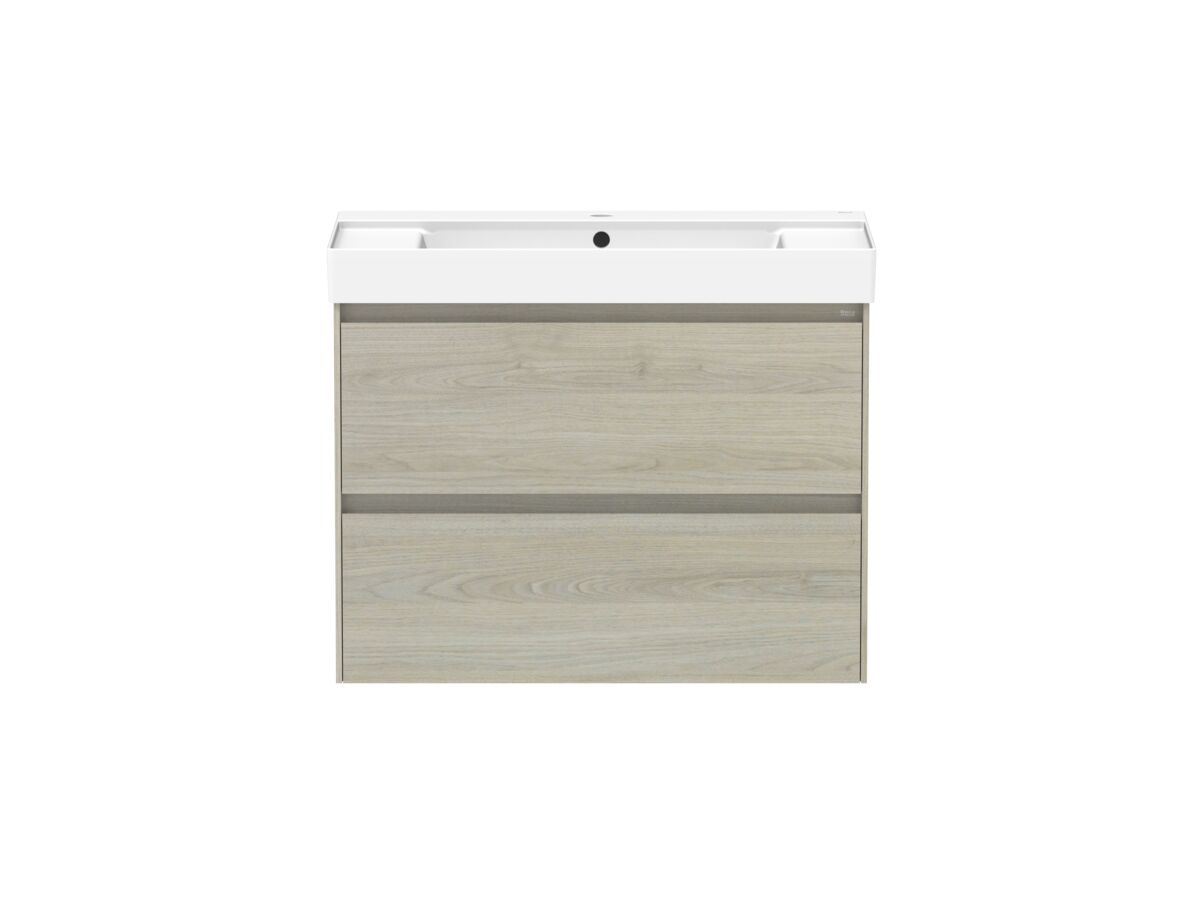 reece Roca Ona Vanity All Drawer Twin Centre Bowl 800mm Light Oak