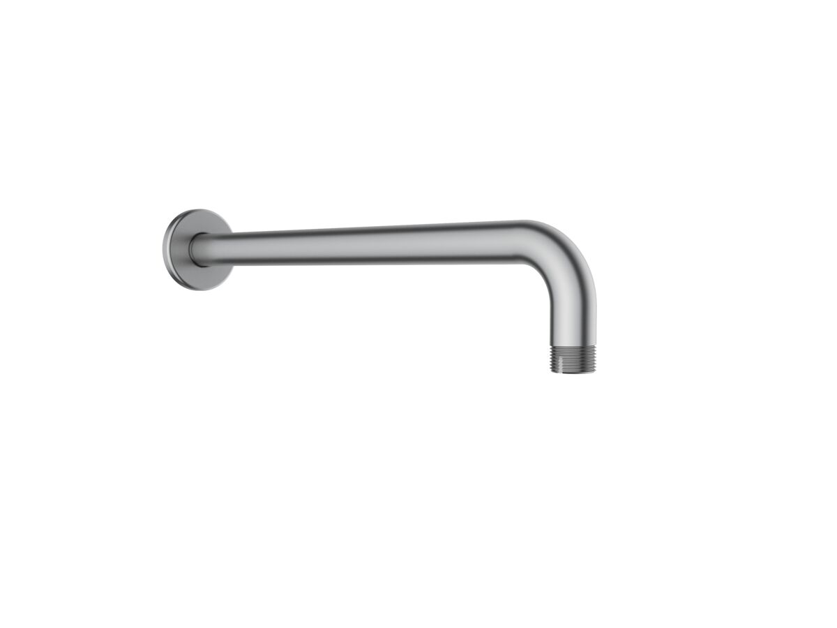 reece Roca Ona Wall Straight Shower Arm 400mm Brushed Nickel