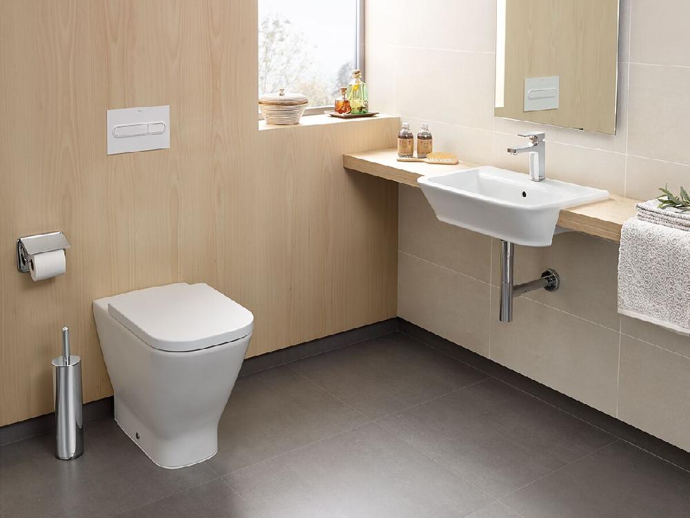 Reece Roca The Gap Back To Wall Comfort Height Pan With Seat White (4 Star)