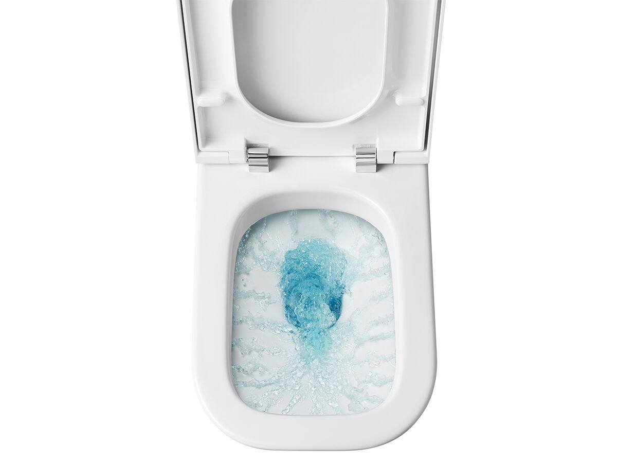 Reece Roca The Gap Back To Wall Comfort Height Pan With Seat White (4 Star)