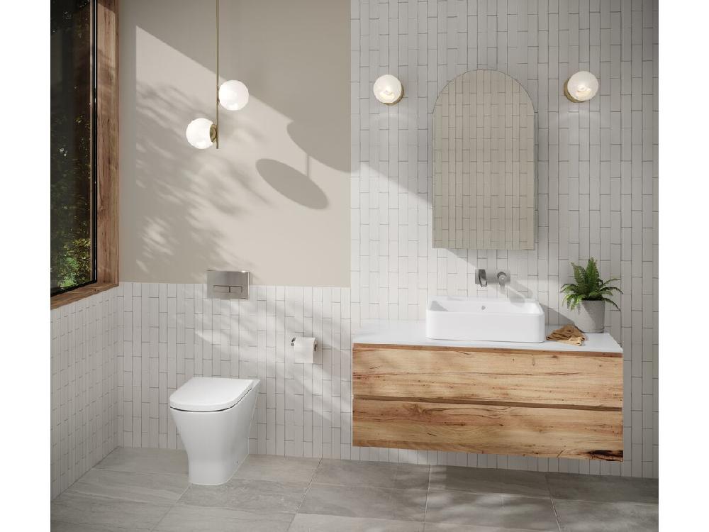 Reece Roca The Gap Counter Basin 550mm X 410mm 1 Taphole With Overflow White