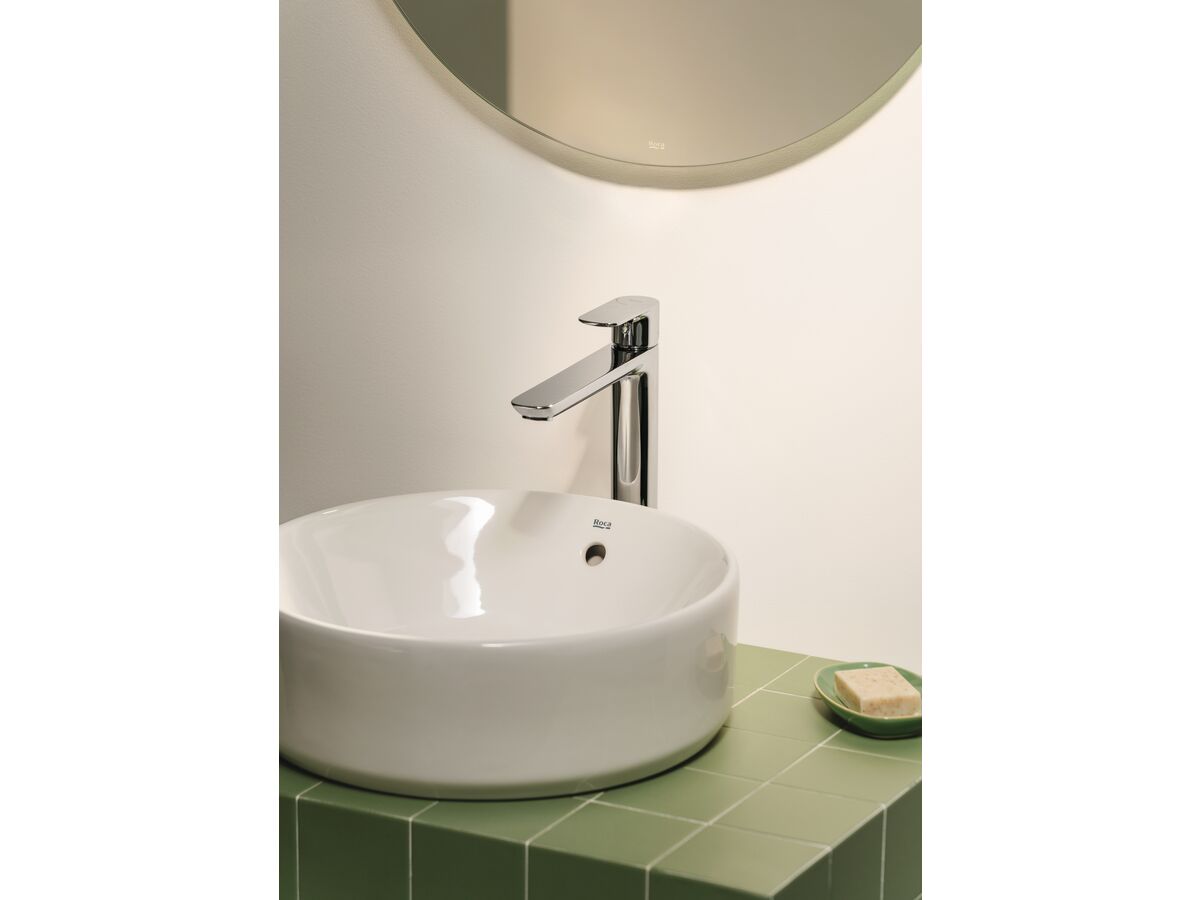 Reece Roca The Gap Round Above Counter Basin 390mm With Overflow White