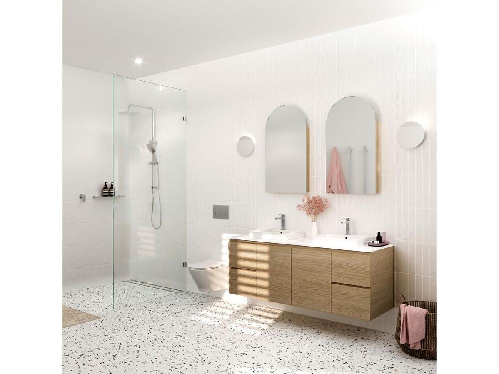 Reece Roca The Gap Semi Inset Basin 450mm X 410mm 1 Taphole White