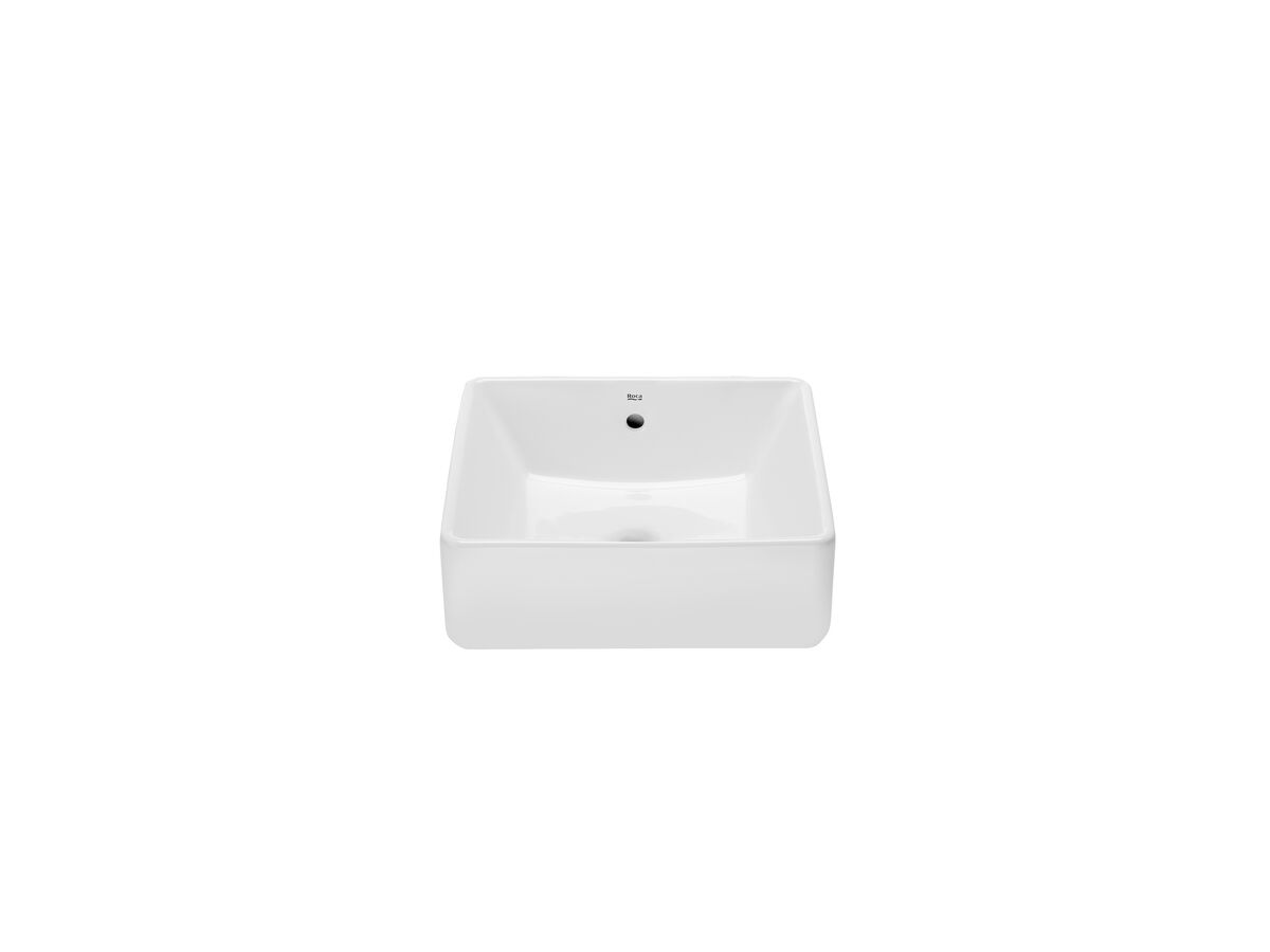 Reece Roca The Gap Square Above Counter Basin 390mm X 370mm With Overflow White