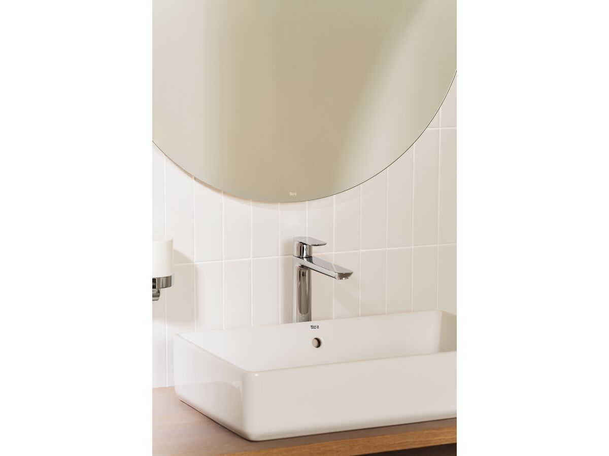 Reece Roca The Gap Square Above Counter Basin 390mm X 370mm With Overflow White