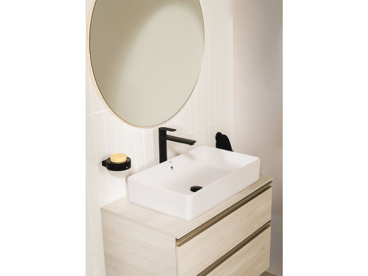 Reece Roca The Gap Square Above Counter Basin 600mm X 370mm With Overflow White