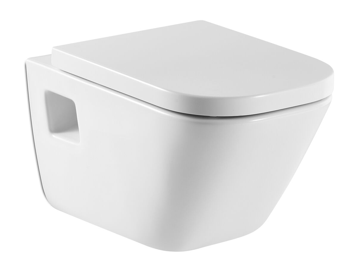 Reece Roca The Gap Wall Hung Pan Soft Close Quick Release Seat MK2 White/Chrome (4 Star)