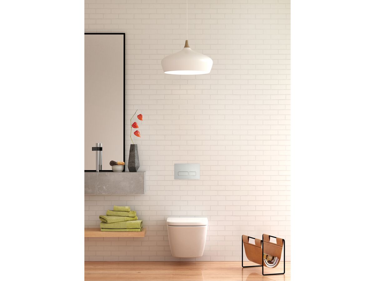 Reece Roca The Gap Wall Hung Pan Soft Close Quick Release Seat MK2 White/Chrome (4 Star)